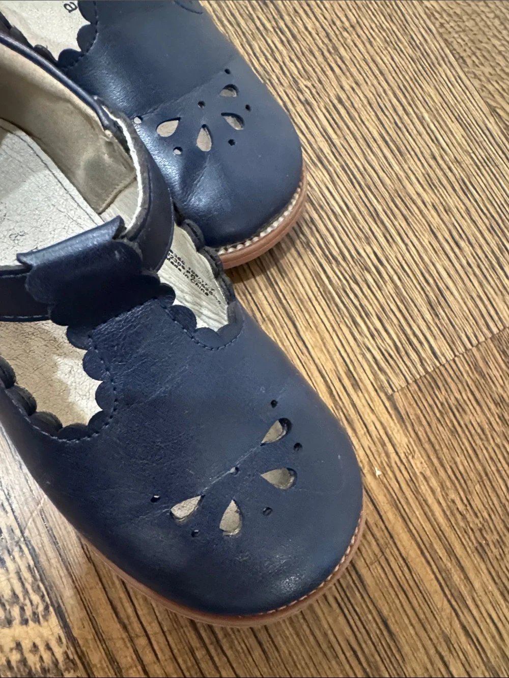 Classic Navy T-Strap Kids Leather Shoes fancy uniform Mary Jane dress shoes